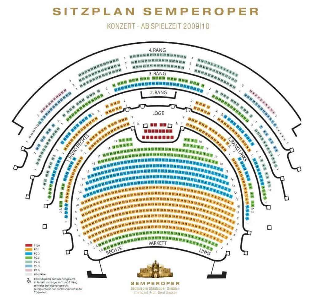 Semperoper Sitzplan Dresden – Operntickets hier buchen!