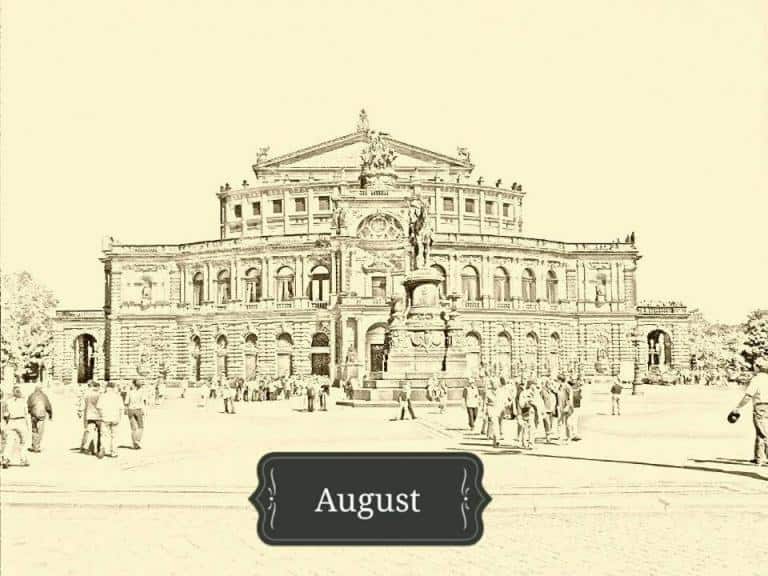 Semperoper Spielplan August